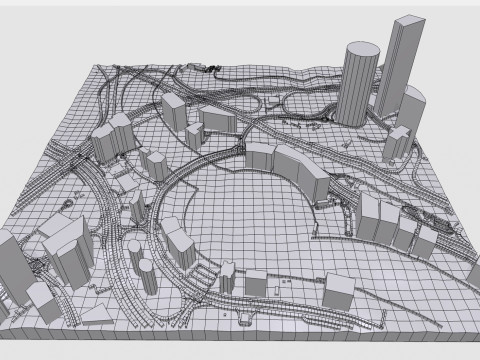 Business Bay Dubai Uni Emirat Arab Model 3D