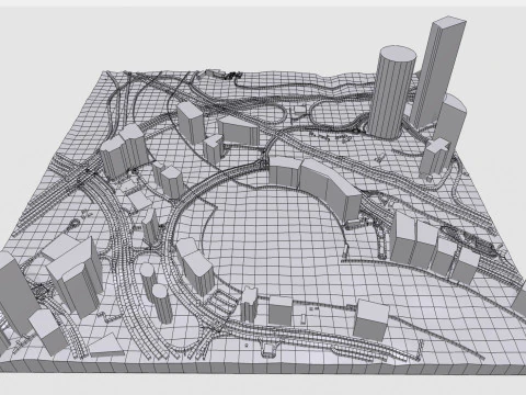 Business Bay Dub&aacute;i Emiratos &Aacute;rabes Unidos Modelo 3D
