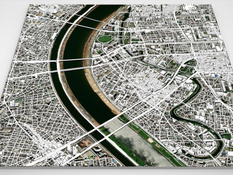 Cityscape Tokyo Japan part of city Model 3D