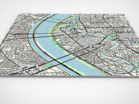 都市景観東京日本の都市の一部 3Dモデル