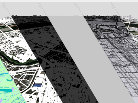 都市景観東京日本の都市の一部 3Dモデル