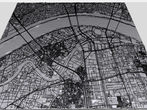 Cityscape T&oacute;quio Jap&atilde;o parte da cidade Modelo 3D