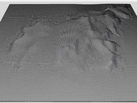Island Isla Noir Chile 3D Model