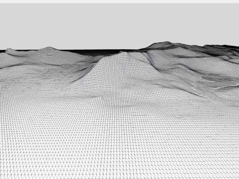 Island Isla Noir Chile 3D Модель