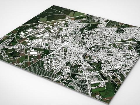 Cityscape Koszalin Poland 3D Model