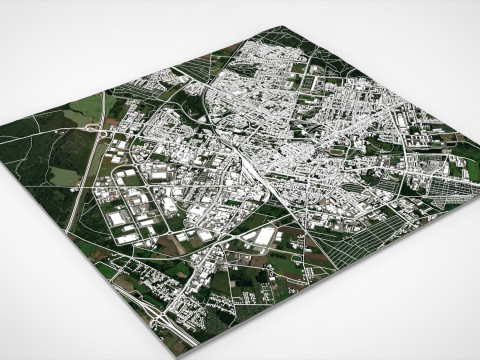 Cityscape Koszalin Poland 3D Model