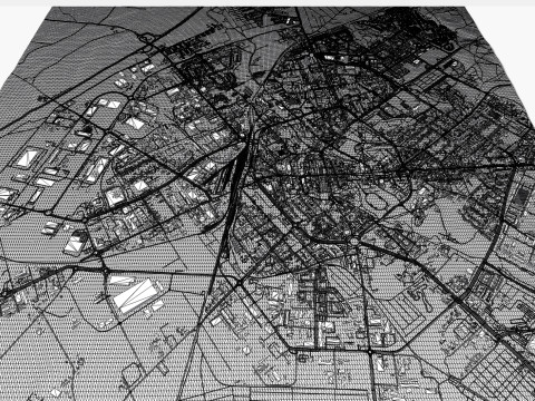 Cityscape Koszalin Poland 3D Model
