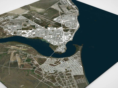 Cityscape Rio Grande Argentina 3D Model