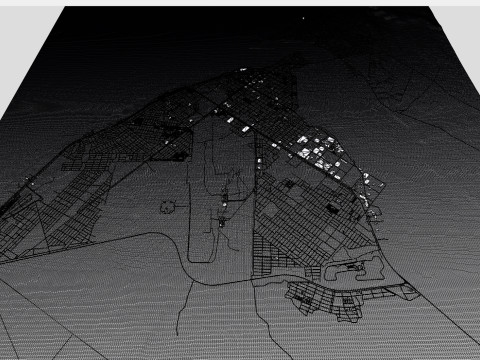 Міський пейзаж Ріо-Гранде Аргентина 3D Модель