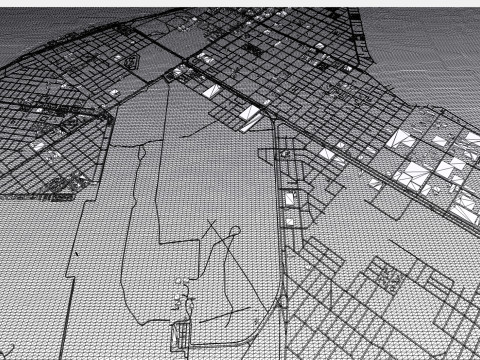 Міський пейзаж Ріо-Гранде Аргентина 3D Модель