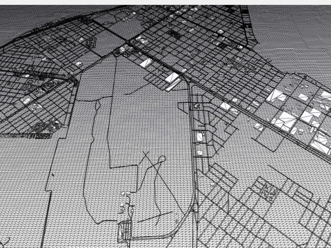 Cityscape Rio Grande Argentina 3D Model