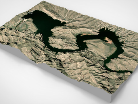 Озеро Сагуаро, Арізона, США 3D Модель