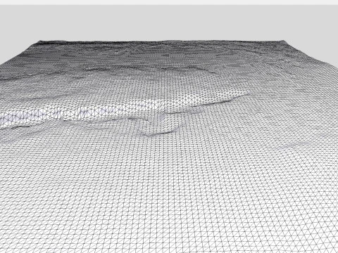 The Iguazu Falls Brazil and Argentina 3D Model