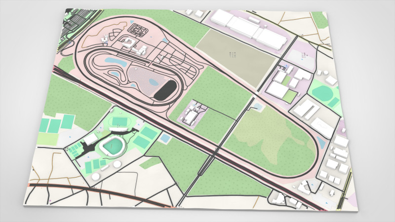 Centro Central de Treinamento de Segurança do Japan Safe Driving Center Modelo 3D .c4d .max .obj .3ds .fbx .stl .blend