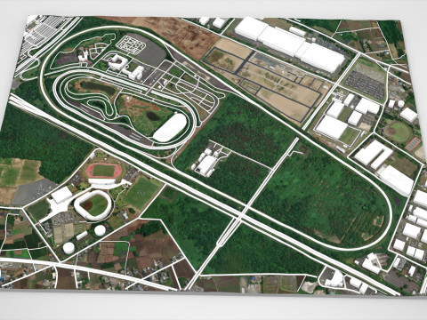 Centro Central de Treinamento de Segurança do Japan Safe Driving Center Modelo 3D