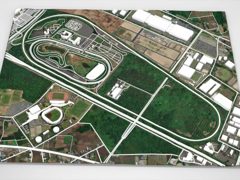 Japan Safe Driving Center Central Safety Training Center 3D Model