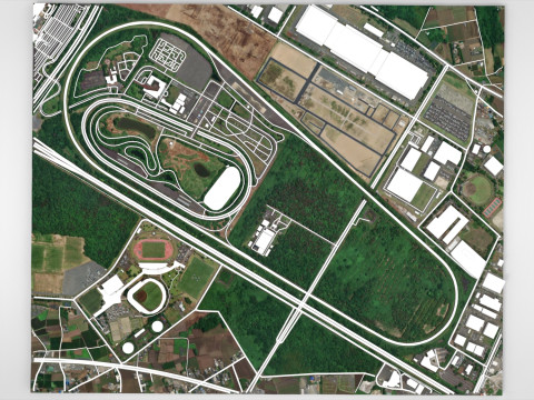 Centro Central de Treinamento de Segurança do Japan Safe Driving Center Modelo 3D