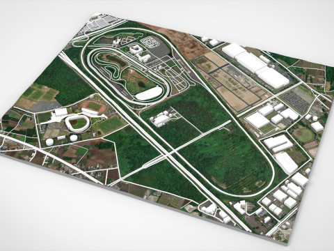 Centro Central de Treinamento de Segurança do Japan Safe Driving Center Modelo 3D