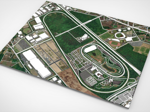 Centro Central de Treinamento de Segurança do Japan Safe Driving Center Modelo 3D