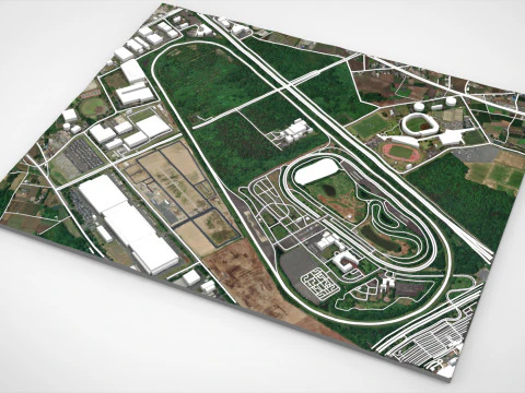 Japan Safe Driving Center Central Safety Training Center 3D Model