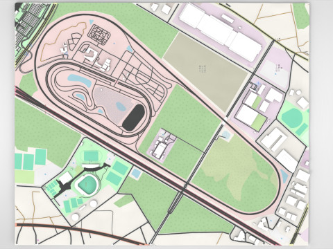 Centro Central de Treinamento de Segurança do Japan Safe Driving Center Modelo 3D