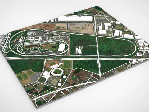 Japan Safe Driving Center Central Safety Training Center 3D Model