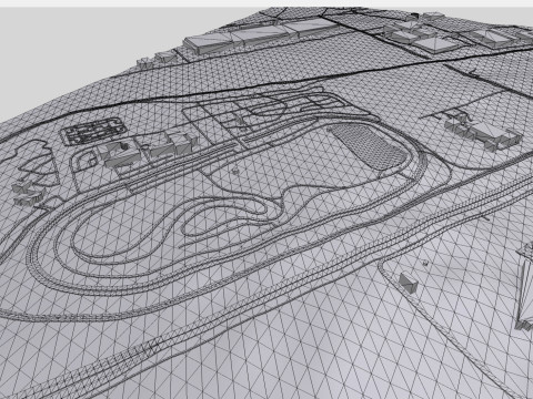 Centro Central de Treinamento de Segurança do Japan Safe Driving Center Modelo 3D