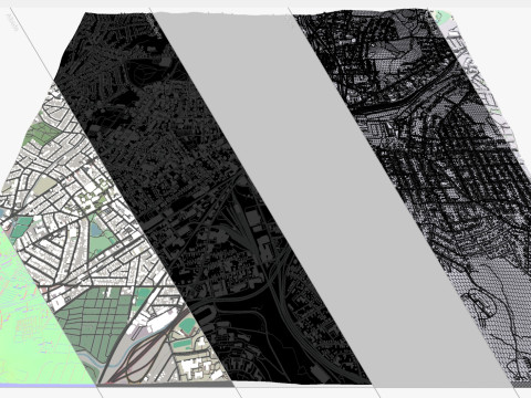 Paisaje urbano de Worcester Inglaterra Modelo 3D