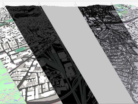 Paisaje urbano de Worcester Inglaterra Modelo 3D