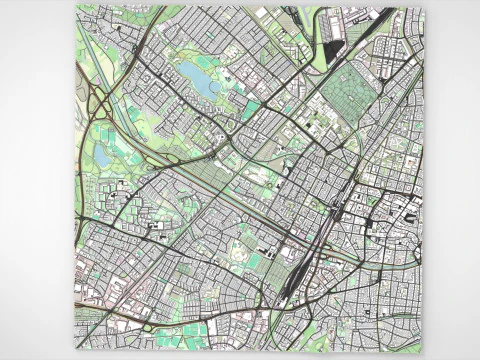 Paesaggio urbano di Friburgo in Brisgovia Germania Modello 3D
