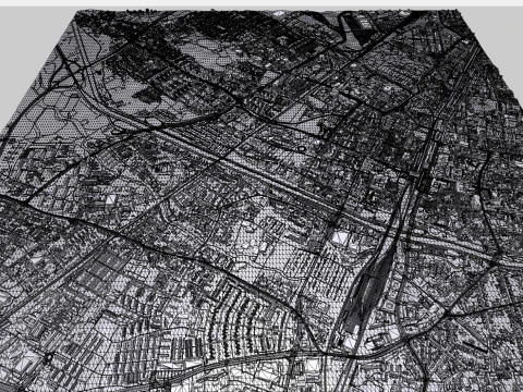 Paesaggio urbano di Friburgo in Brisgovia Germania Modello 3D
