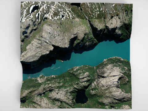 Paesaggio montano Kjerag Norvegia Modello 3D