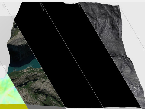 Paesaggio montano Kjerag Norvegia Modello 3D