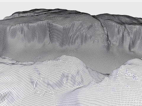 Mountain landscape Kjerag Norway 3D Model