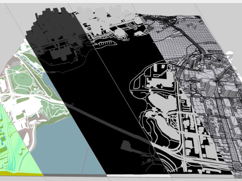 Pemandangan Kota Ottawa Kanada Model 3D