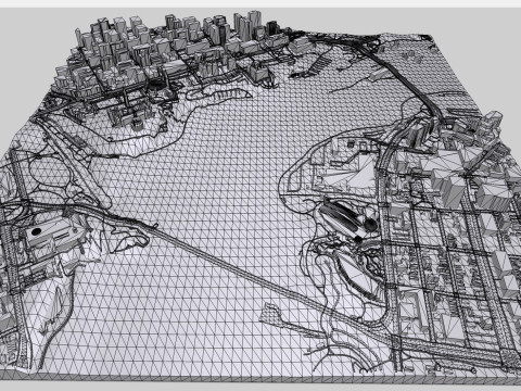 Pemandangan Kota Ottawa Kanada Model 3D