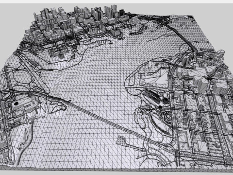 Paesaggio urbano Ottawa Canada Modello 3D