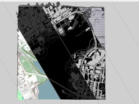 Pemandangan Kota Ottawa Kanada Model 3D