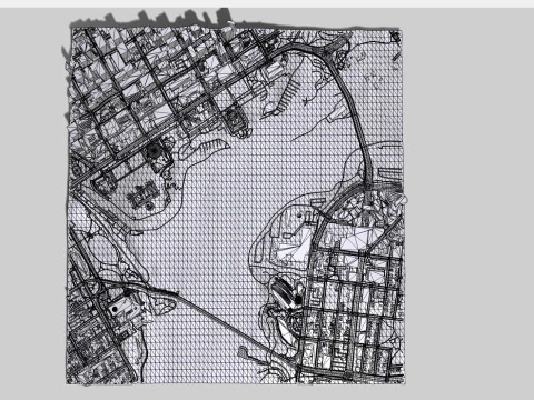 Paesaggio urbano Ottawa Canada Modello 3D