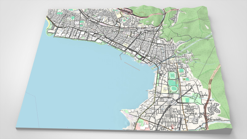 Pemandangan Kota Otsu Jepang Model 3D .c4d .max .obj .3ds .fbx .stl .blend 