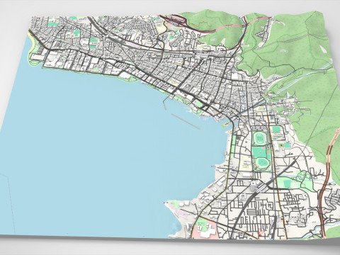 Stadsgezicht Otsu Japan 3D Model