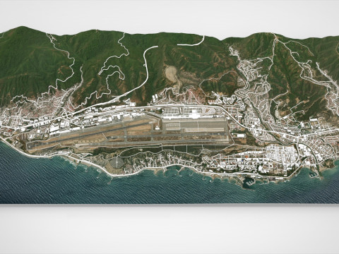 Paysage urbain Catia la Mar État de Vargas Venezuela Modèle 3D