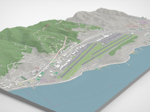 Paisagem urbana Catia la Mar Estado de Vargas Venezuela Modelo 3D