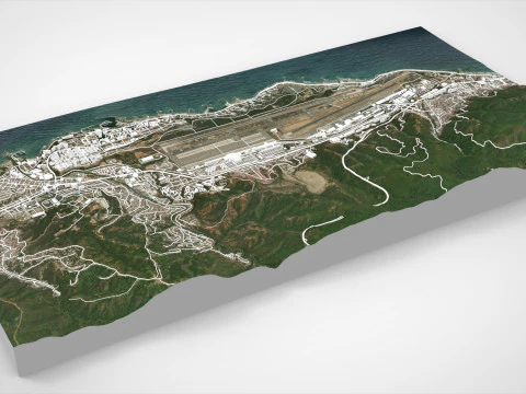 Міський пейзаж Catia la Mar Vargas, штат Венесуела 3D Модель
