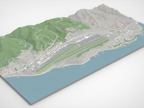 Paisagem urbana Catia la Mar Estado de Vargas Venezuela Modelo 3D