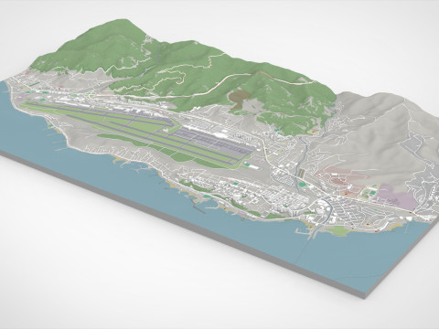 Paisagem urbana Catia la Mar Estado de Vargas Venezuela Modelo 3D