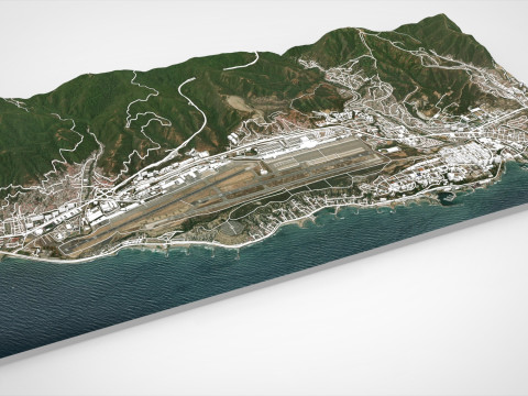 Paisagem urbana Catia la Mar Estado de Vargas Venezuela Modelo 3D