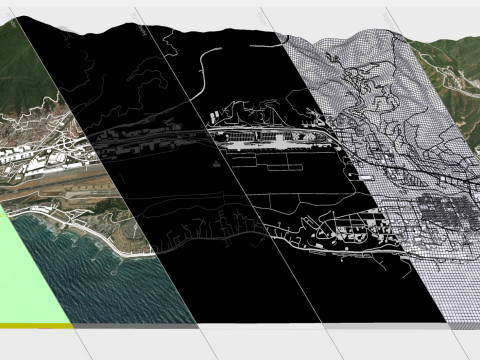 Paisagem urbana Catia la Mar Estado de Vargas Venezuela Modelo 3D