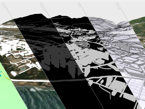 Paisagem urbana Catia la Mar Estado de Vargas Venezuela Modelo 3D