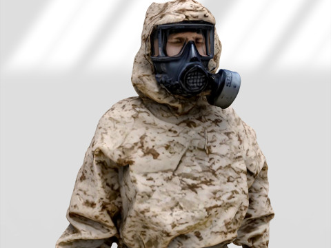 ХБРЯ захисний костюм MIRA Safety MOPP-1 3D Модель